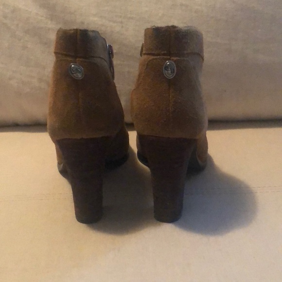 Suede Heeled Booties - Picture 3 of 3